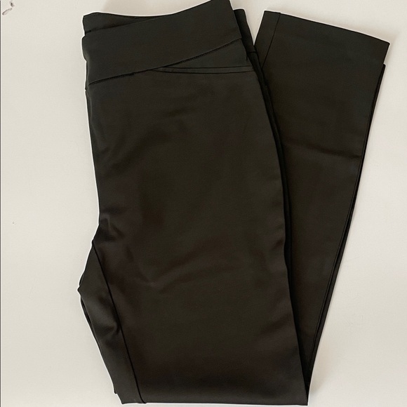 Dalia Women's Pull-on Stretch Comfort Slim Leg Dress Pants Green, Size L / Z8 - Picture 4 of 4